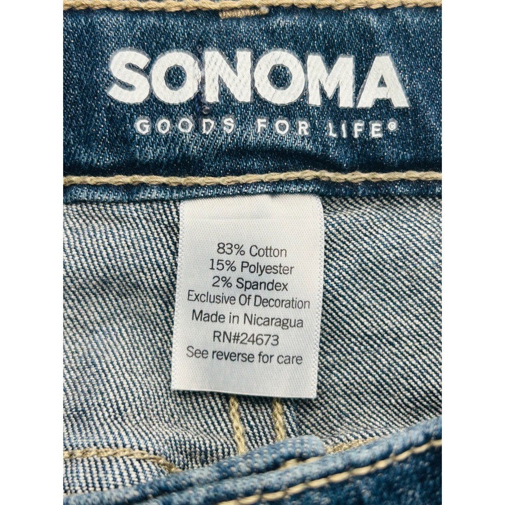 Sonoma Goods For Life Boys Everyday Jean Straight Leg Blue Denim Size 18 - Picture 5 of 8